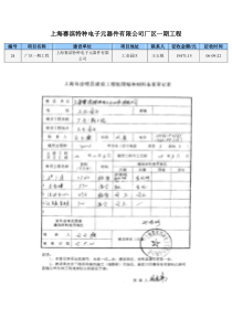 上海赛滨特种电子元器件有限公司厂区一期工程