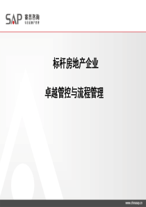 标杆房地产企业卓越管控与流程管理-140PPT-培训教程