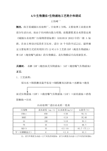 AO生物膜法生物滤池工艺简介和调试