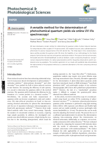 Aversatilemethodforthedeterminationofphotoc