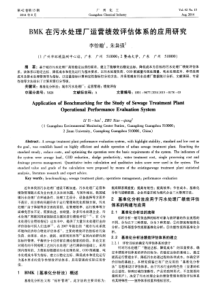 BMK在污水处理厂运营绩效评估体系的应用研究