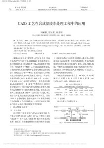 CASS工艺在合成氨废水处理工程中的应用冯素敏