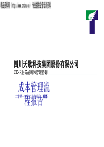 毕马威--××公司成本管理流程报告(1)