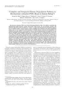 CompleteanditegratedpryenedegradationinMycobacteri