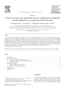 Controlofcarbonandammoniumratioforsimultane