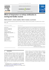 Effectsoftemperatureontertiarynitrification