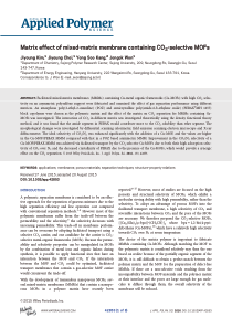 MatrixeffectofmixedmatrixmembranecontainingCO2sele