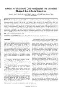 MethodsforQuantifyingLimeIncorporationintoDewatere