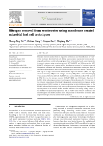 Nitrogenremovalfromwastewaterusingmembraneaerated