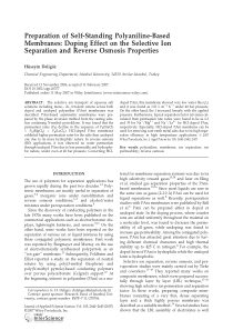 PreparationofSelfStandingPolyanilineBasedMembranes