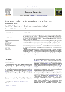 Quantifyingthehydraulicperformanceoftreatmentwetla