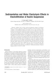 Sedimentationandwaterelectrolysiseffectsinelectrof