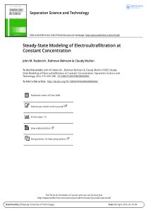 SteadyStateModelingofElectroultrafiltrationatConst