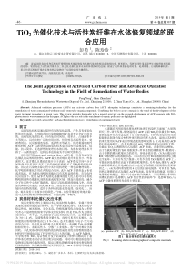 TiO2光催化技术与活性炭纤维在水体修复领域的联合应用彭勇