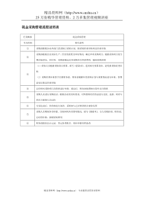 现金采购管理流程说明表