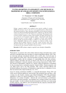 WATERABSORPTIONFLAMMABILITYANDMECHANICALPROPERTIES