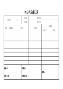 xxPH检测原始记录