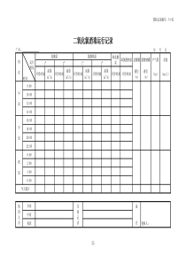 Y402二氧化氯消毒运行记录