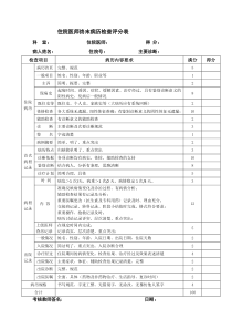 住院医师终末病历检查评分表