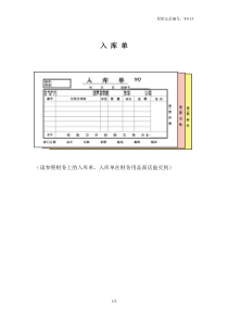 Y915入库单