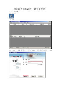 用友软件操作流程(建立新账套)