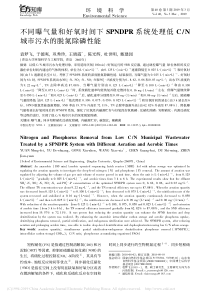 不同曝气量和好氧时间下SPNDP省略理低CN城市污水的脱氮除磷性能袁梦飞