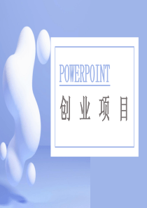 创业项目PPT模板