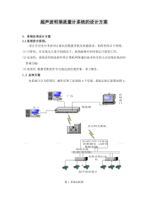 超声波明渠流量计系统的设计方案