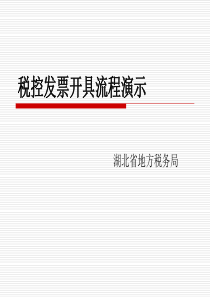 税控发票开具流程演示