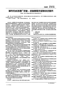 城市污水处理厂庆氧好氧颗粒污泥的中试研究