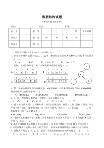 东北林业大学数据结构2001级