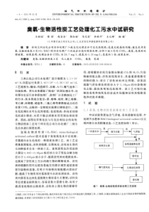 臭氧生物活性炭工艺处理化工污水中试研究