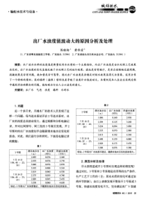 出厂水浊度值波动大的原因分析及处理