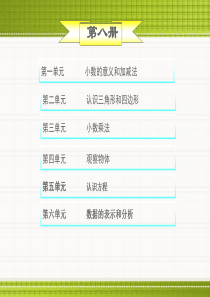 北师大版四年级数学下册总复习课件(全册)-单元知识点教学提纲