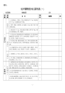 长沙市普惠性民办幼儿园评估标准(一)