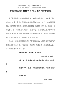 管理方法系列-标杆学习-学习策略与标杆流程