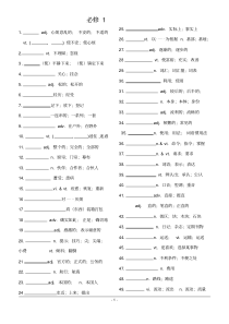 人教版高中英语全部单词表-必修1-选修8单词检测版