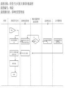 经营子公司重大事项审批流程