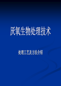 第三章厌氧生物处理技术