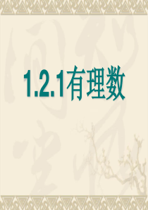 七年级数学：1.2.1有理数课件(人教新课标七年级上)