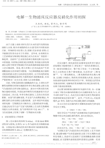 电解生物滤床反应器反硝化作用初探王五洲