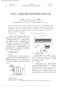 冬季人工湿地内微生物活性和除污效率分析宋铁红