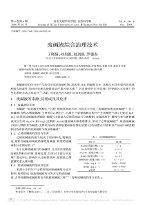 废碱液综合治理技术丁晓倩