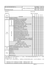 抢救车管理质量评价标准