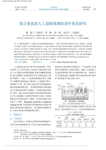 复合垂直流人工湿地氧调控条件优化研究陶敏