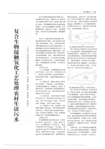 复合生物接触氧化工艺处理农村生活污水付丽霞