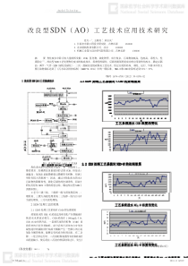 改良型SDNAO工艺技术应用技术研究