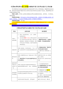 计算机学院第八学期办理校外实习及毕业设计流程