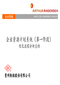 贵州轮胎优化流程分析总结（PPT 142页）