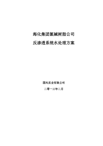 海化集团氯碱公司反渗透方案348443845022aaea998f0f89